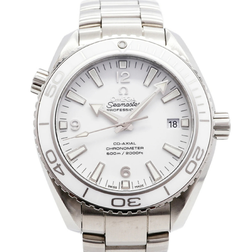Omega Seamaster 600 Planet Ocean 232.30.42.21.04.001 White Dial Men's Watch